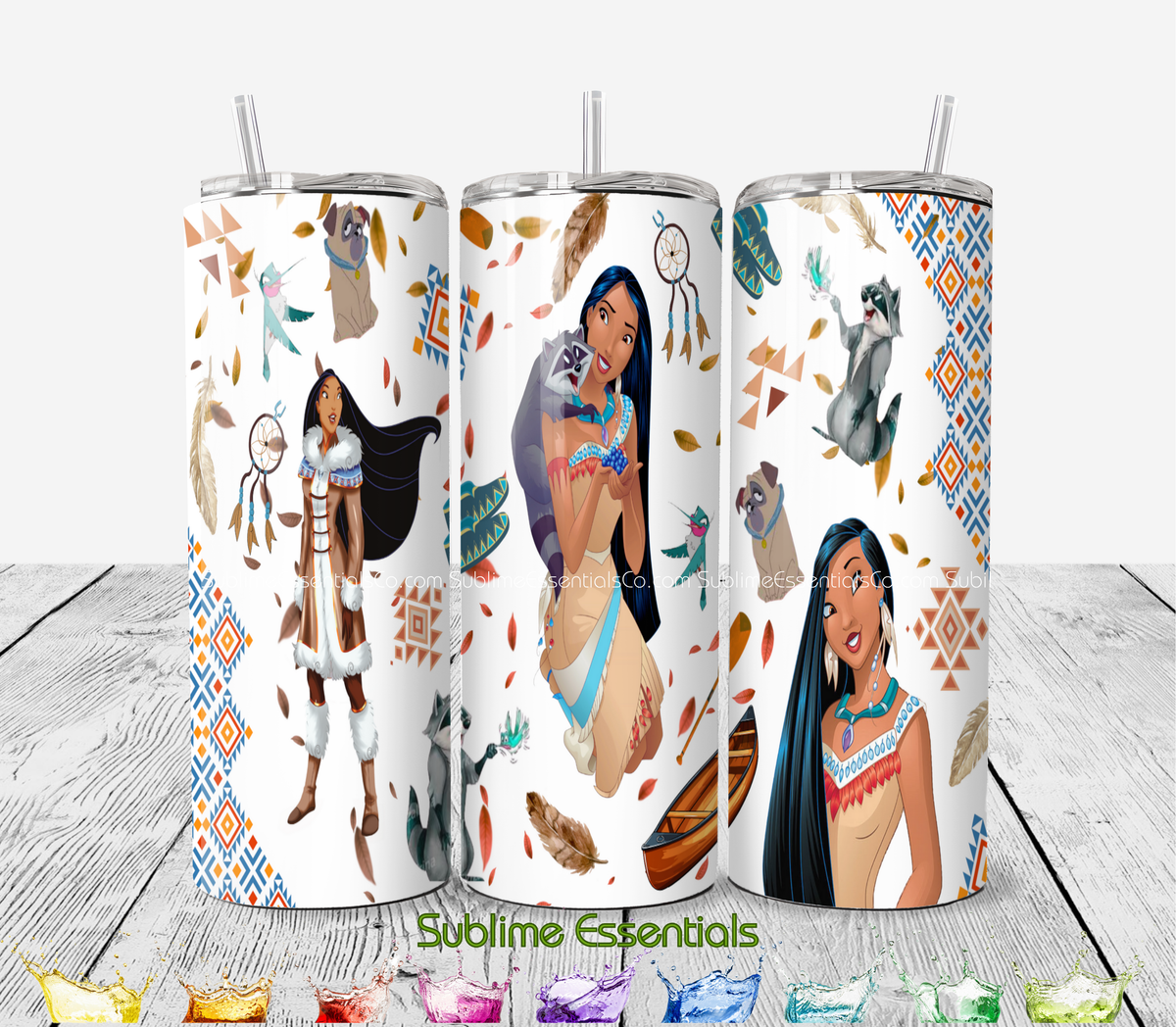 Pocahontas "Powhatan Woman" Digital Download - PNG & JPEG Format