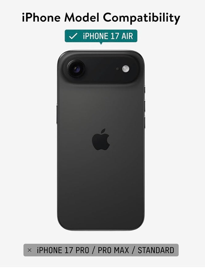 Mous for iPhone 17 Air Limitless Aramid Fibre Case, Compatible with MagSafe, Full Camera Protection, Shockproof, Black