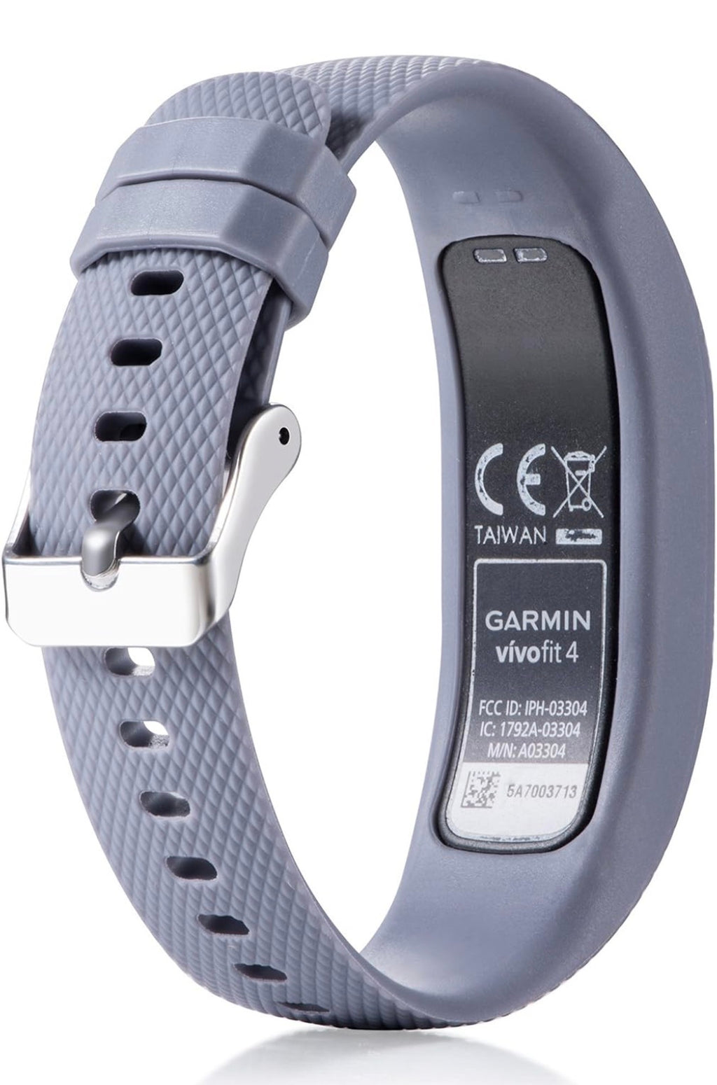 Vivofit 4 Bands Compatible with Garmin Vivofit 4 Watch Band Strap Bracelet Wristband for Men Women Replacement Accessory- Vivofit 4 Silicone Watchband with Metal Clasp Buckle Small Large