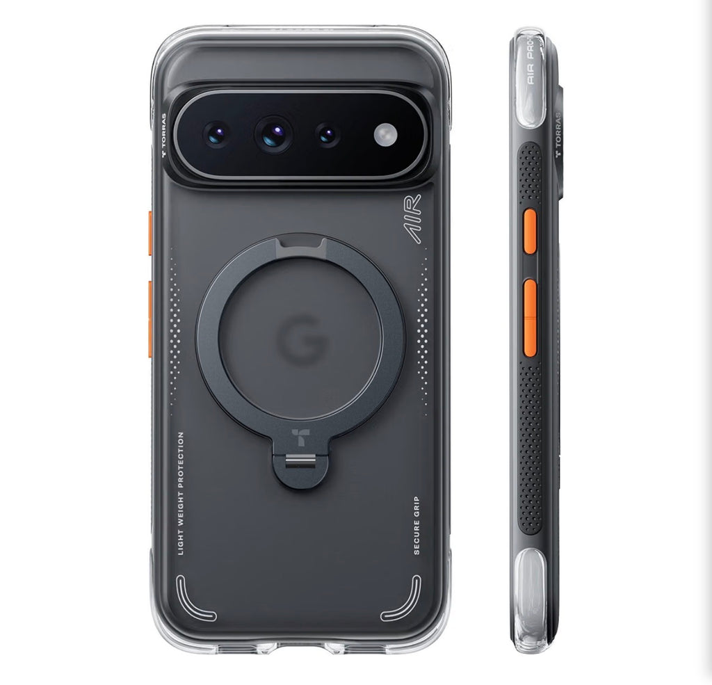 Q3 Air for Google Pixel 11 Pro XL Case Compatible with Pixelsnap, 360 Magnetic Stand, Works with MagSafe Accessories, AirPro Cushion, Lightweight Heavy-Duty Impact Protection, Shadow Black