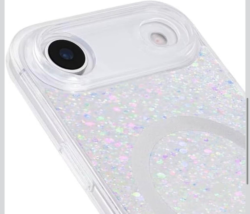 Kate Spade New York iPhone 17 Air Case - Compatible with MagSafe - Designer Phone Case - Chunky Iridescent Glitter