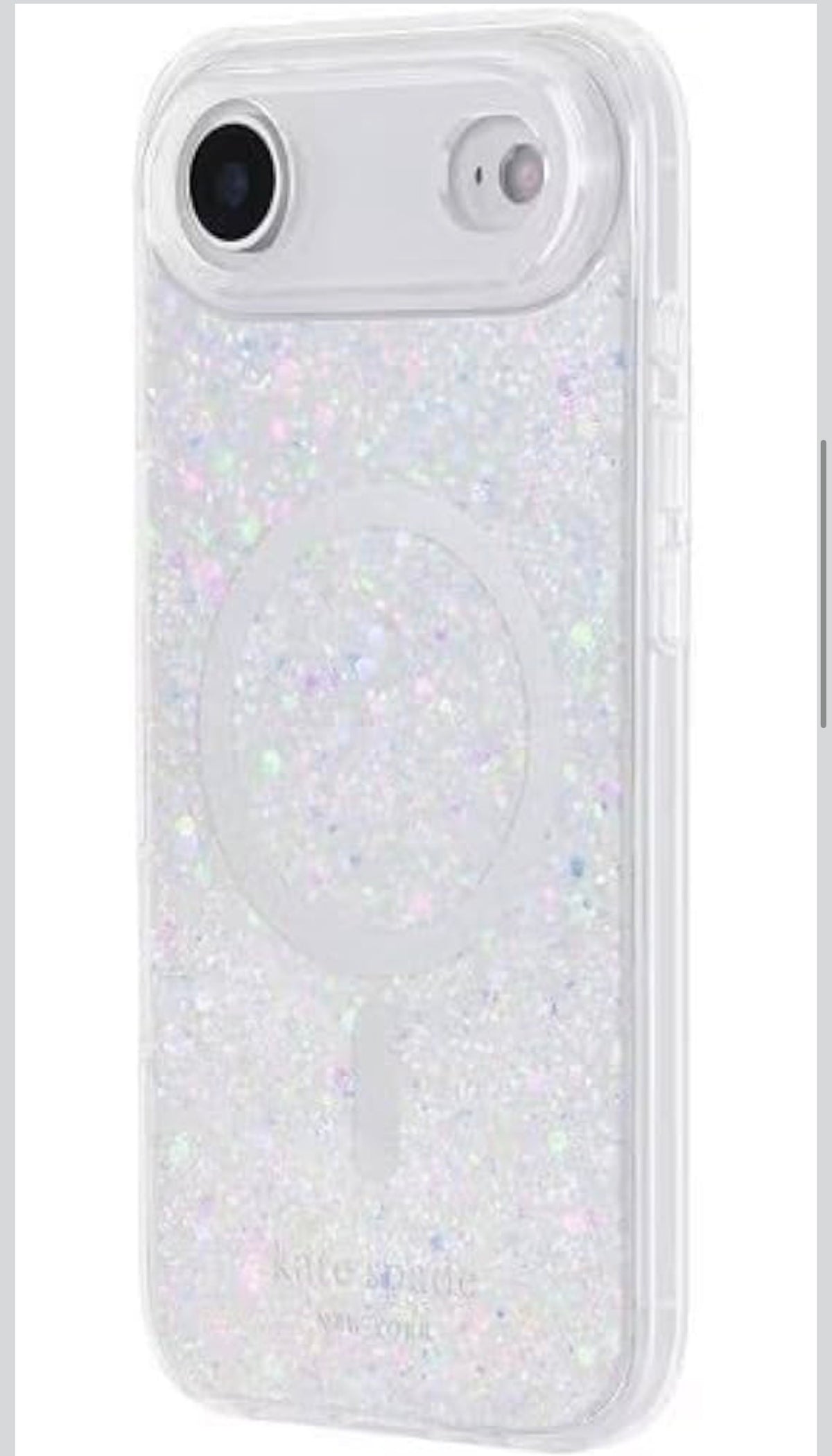 Kate Spade New York iPhone 17 Air Case - Compatible with MagSafe - Designer Phone Case - Chunky Iridescent Glitter