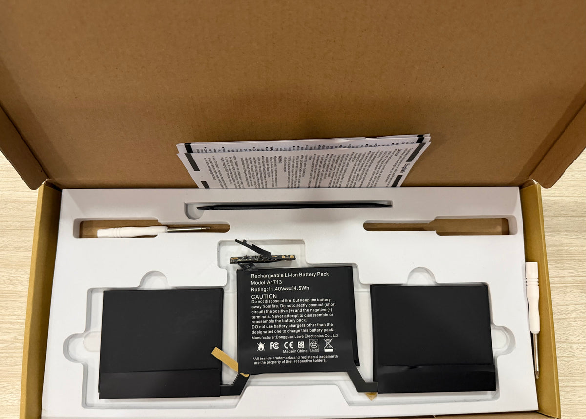 Replacement Battery A1713 A2171 for MacBook Pro 13 Inch A2159 (2019) A2289 (2020) A2338 (2020), A1708 Late 2016 Mid 2017 (EMC 2978 3164), MPXQ2LL/A MLL42LL/A MLUQ2LL/A MPXR2LL/A MPXU2LL/A MPXT2LL/A