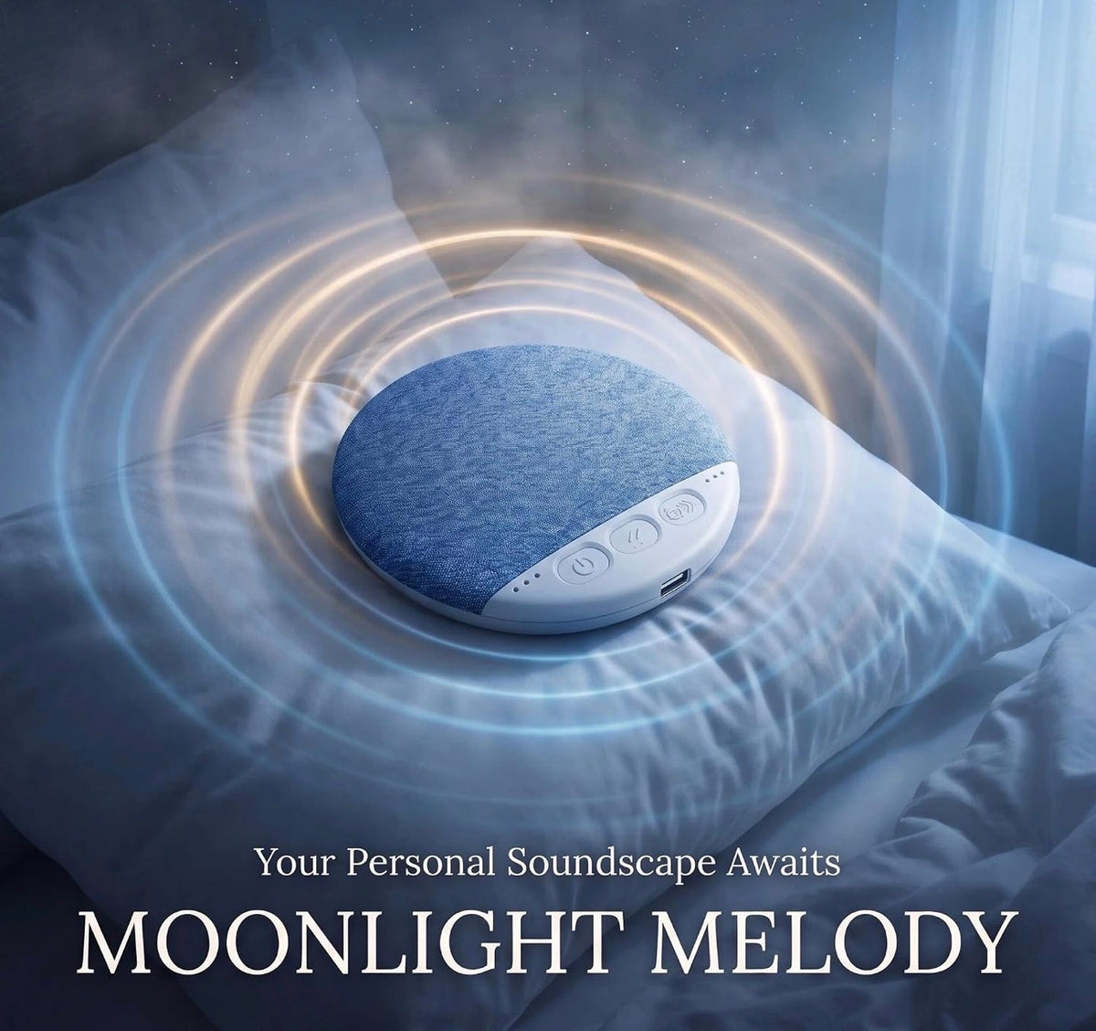 Dream Pillow Speaker, Ultra-Thin Bluetooth Sleep Speaker for Side Sleeper, Wireless Under Pillow Speaker for Sleeping