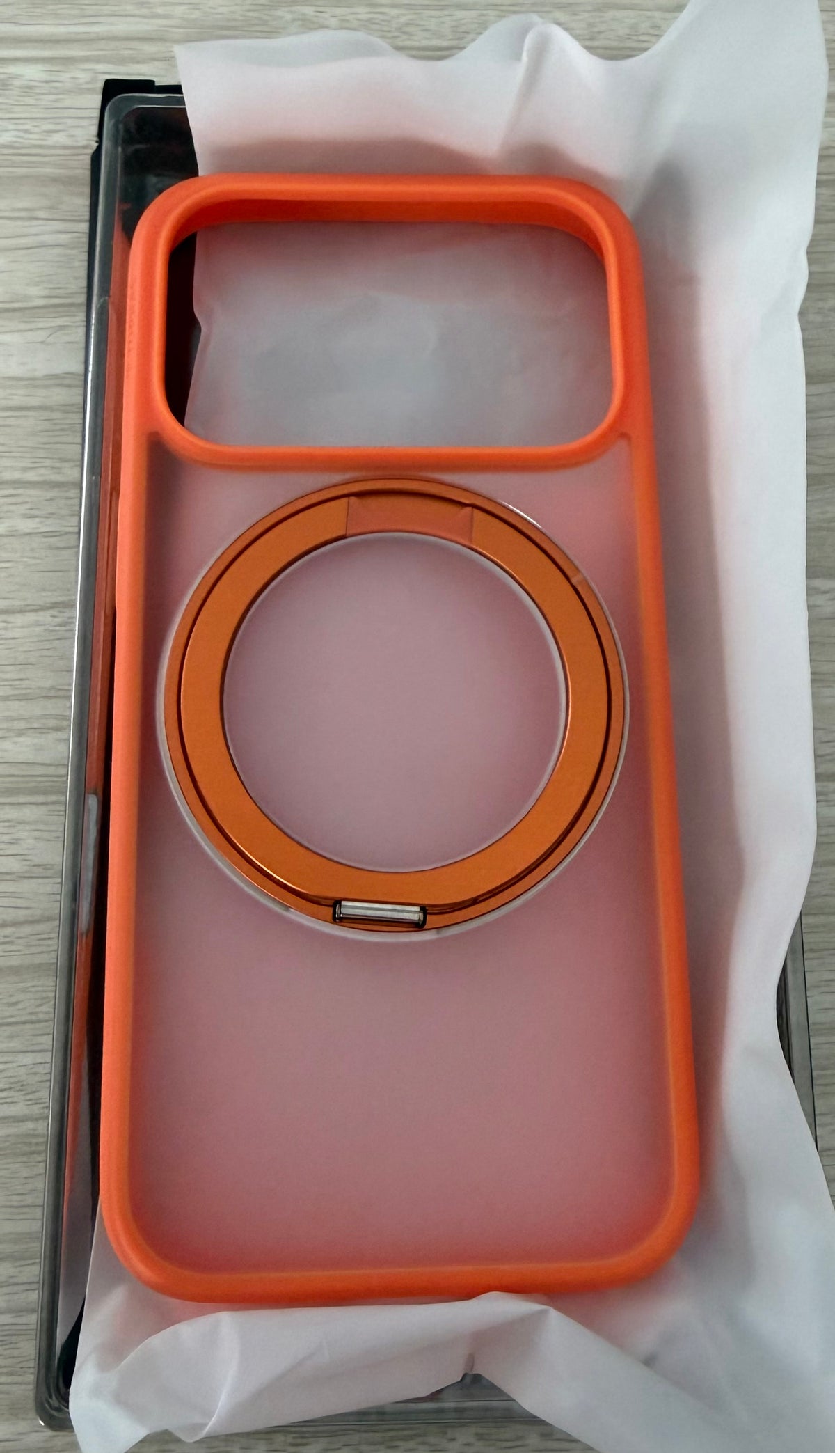 Upgrade 360 Magnetic Stand for iPhone 17 PRO Case, Fit for MagSafe
Mil-Grade Protection, Camera Control Button, Slim Soft Edge Translucent Back for iPhone 17 Pro 6.3 inch, Orange