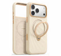 TORRAS for iPhone 17 Pro Case, Q3 Wind Silicone, 360 Stand, Cream Glow, Fit for MagSafe, 12FT Shockproof, 18N Magnet, Camera Control, Baby & Pets Safe Soft Elegant, Phone Case for iPhone 17 Pro 6.3”
