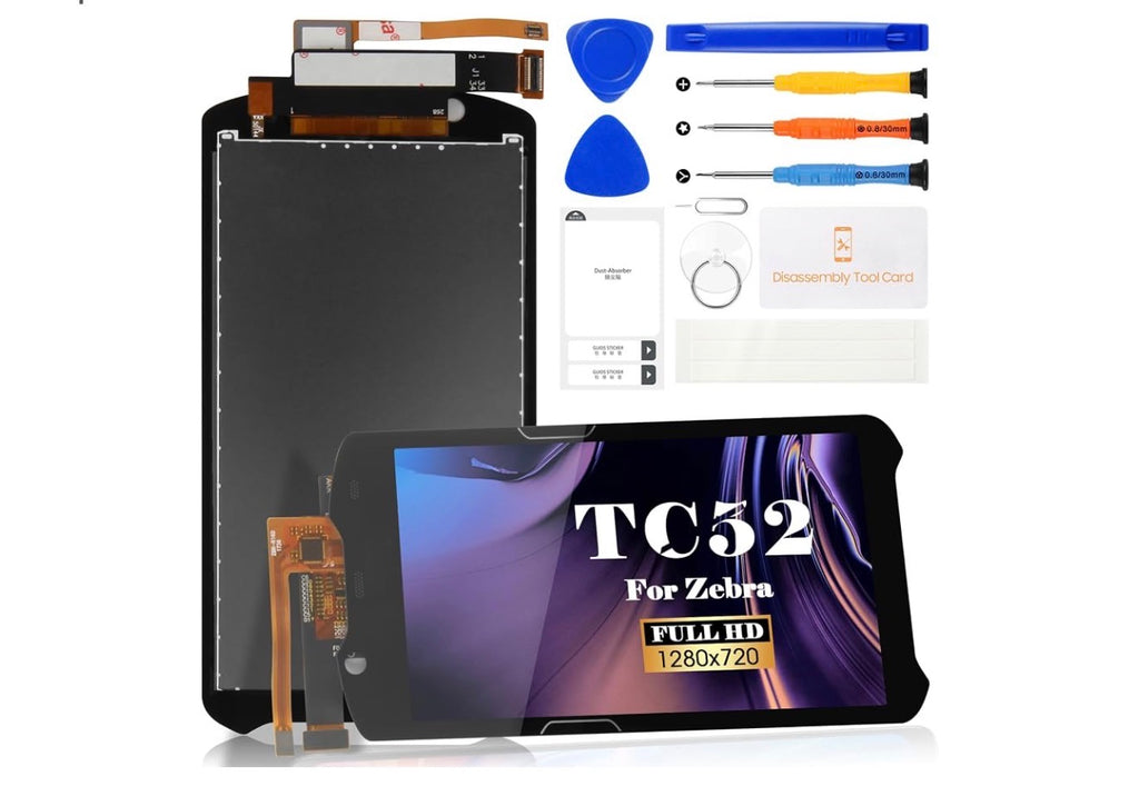 Screen Replacement for Zebra TC57 LCD Digitizer Repair Kits for Zebra TC52/TC57 Touch Screen Display Assembly Replacement TC52X TC520L TC52AX TC57X