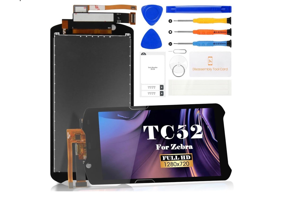 Screen Replacement for Zebra TC57 LCD Digitizer Repair Kits for Zebra TC52/TC57 Touch Screen Display Assembly Replacement TC52X TC520L TC52AX TC57X