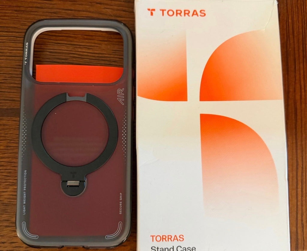 TORRAS - Ostand Q3 Air for iPhone 17 Pro Case 6.3'' with Stronger Magnetic Stand, Fit for Magsafe, Airbags Miltary Protection, Camera Control for iPhone 17 Pro Case, Shockproof & Stylish, Shadow Black