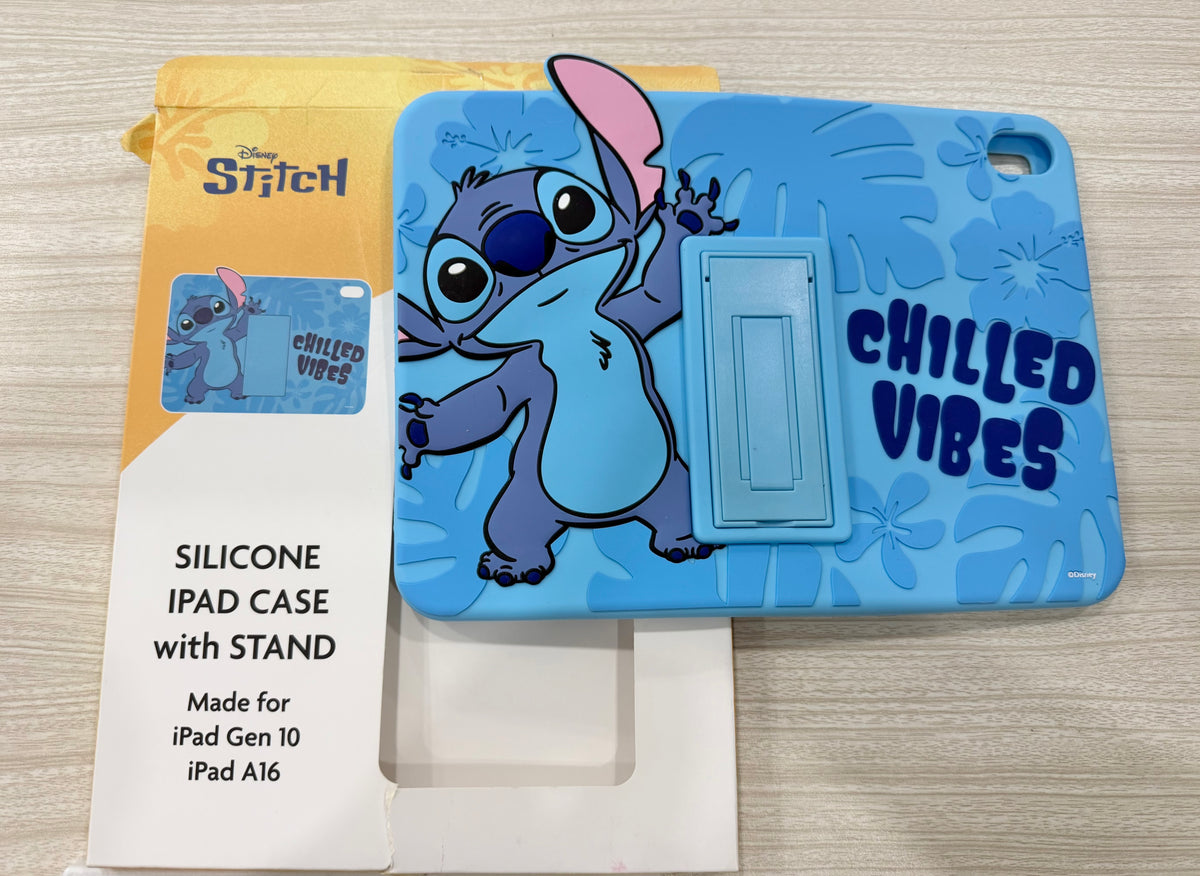 Disney Lilo and Stitch Kids iPad Case - 10.9 Inch Case for iPad 10th Generation (2022) & A16 11th Generation 11 inch (2025) - Tablet Cover with Stand, Shockproof Silicone Protector