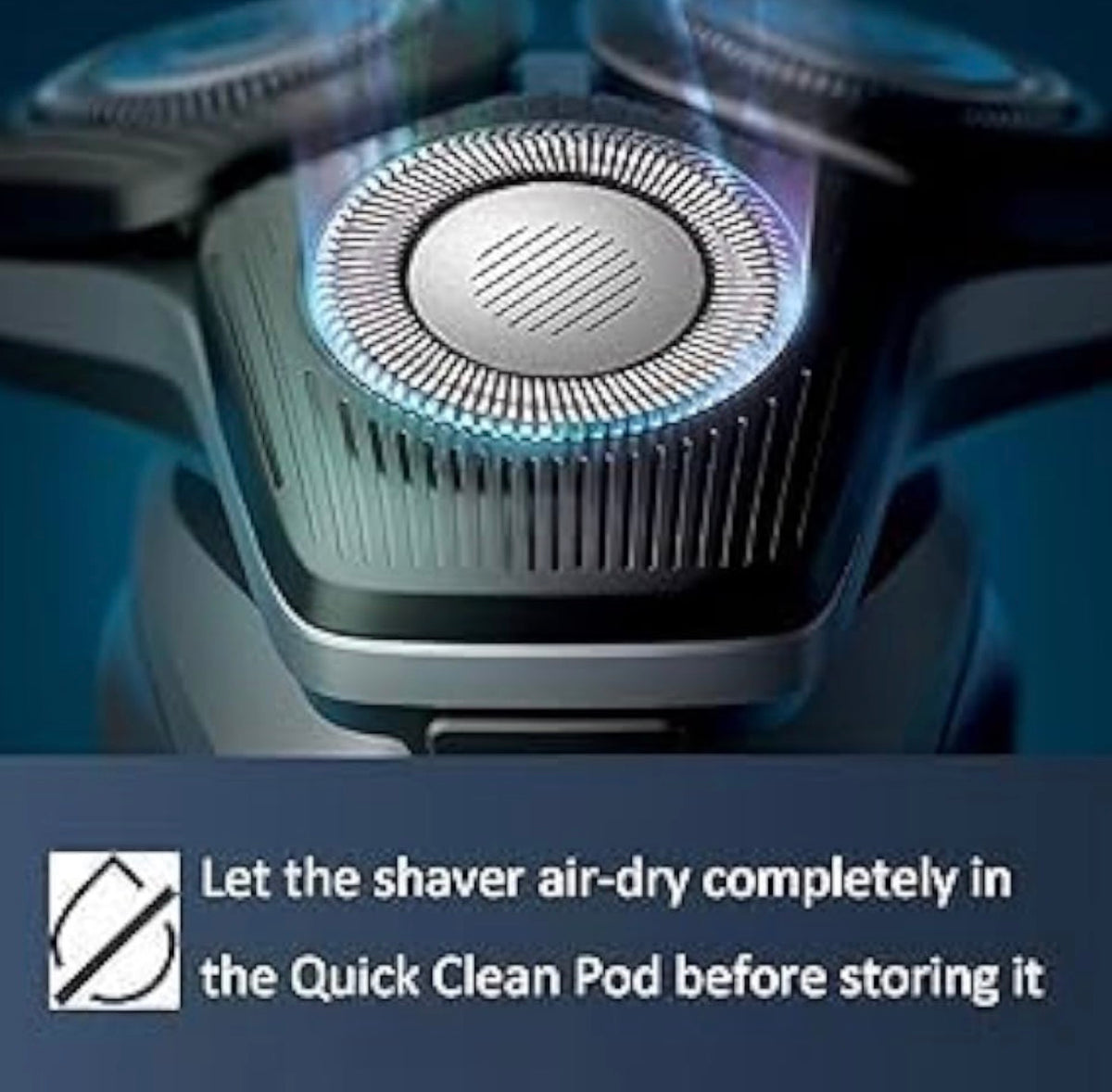 Replacement Quick Cleaning Pod Compatible with Philips Norelco 2nd Generation Series 7000 and Series 9000 Series 5000 Angular polygon Shavers