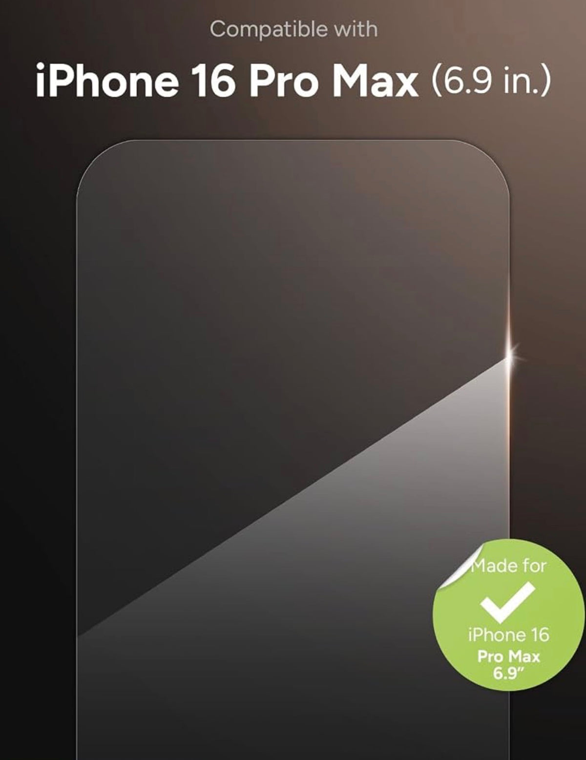ZAGG Glass+ Screen Protector for iPhone 16 Pro Max – 3X Stronger Tempered Glass with Reinforced Edges, Scratch & Smudge Resistant, InvisibleShield, Easy Installation