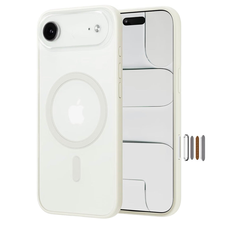for iPhone Air Case, Compatible with MagSafe, Slim Hard Shell Clear Matte Phone Case, Anti-Yellowing & Anti-Fingerprint Frosted Finish, with Camera Control Button