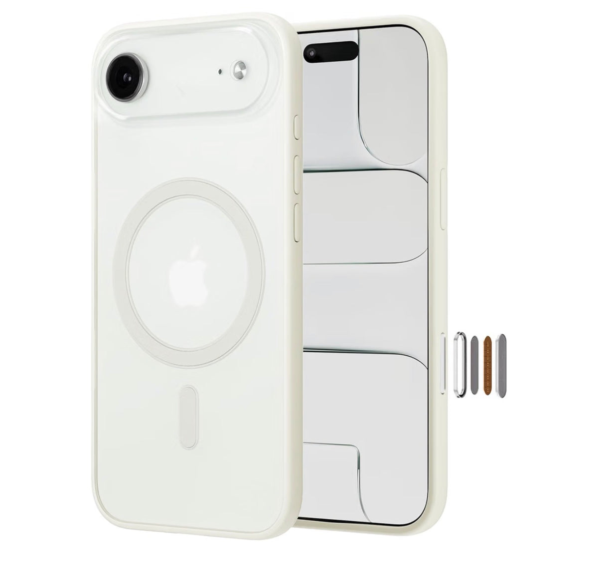 for iPhone Air Case, Compatible with MagSafe, Slim Hard Shell Clear Matte Phone Case, Anti-Yellowing & Anti-Fingerprint Frosted Finish, with Camera Control Button