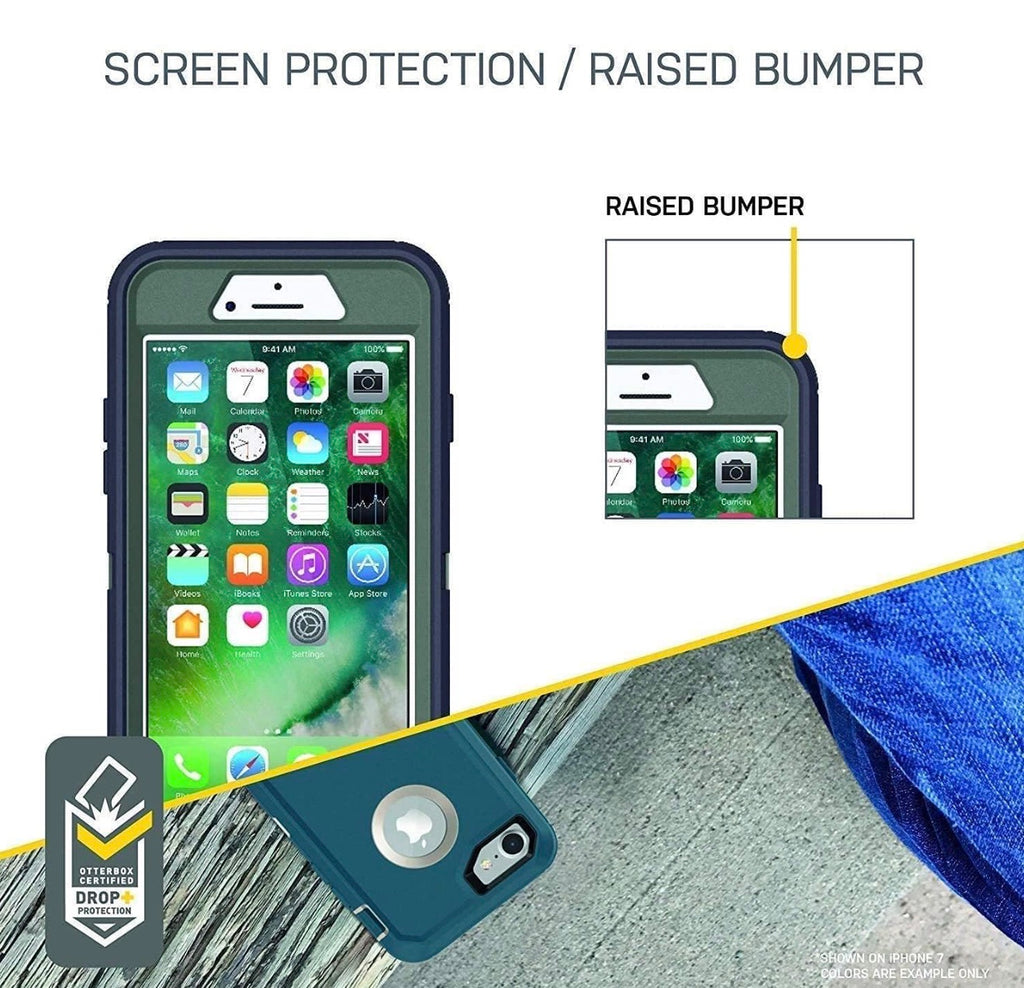 OtterBox Defender Series Case iPhone SE 3rd Gen (2022), iPhone SE 2nd Gen (2020), iPhone 8/7 (NOT Plus) Case Only - Non-Retail Packaging - Purple Nebula