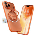 TORRAS for iPhone 17 Pro Case 360 Magnetic Stand, Translucent Cosmic Orange
[Fit for MagSafe] [360° Rotating Kickstand] 4X Mil-Grade Shockproof, Camera Button, Slim, O3 Fitness Series, 6.3"