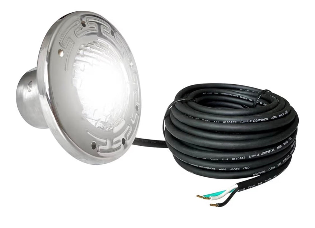 6 Inch Spa Lights for Inground Pool Led, 50ft Cord, 120v AC Led Pool Lights, Underwater Swimming Pool Spa Light, Suitable for Most 6 Inch Wet Niche, Ip68 Waterproof, White