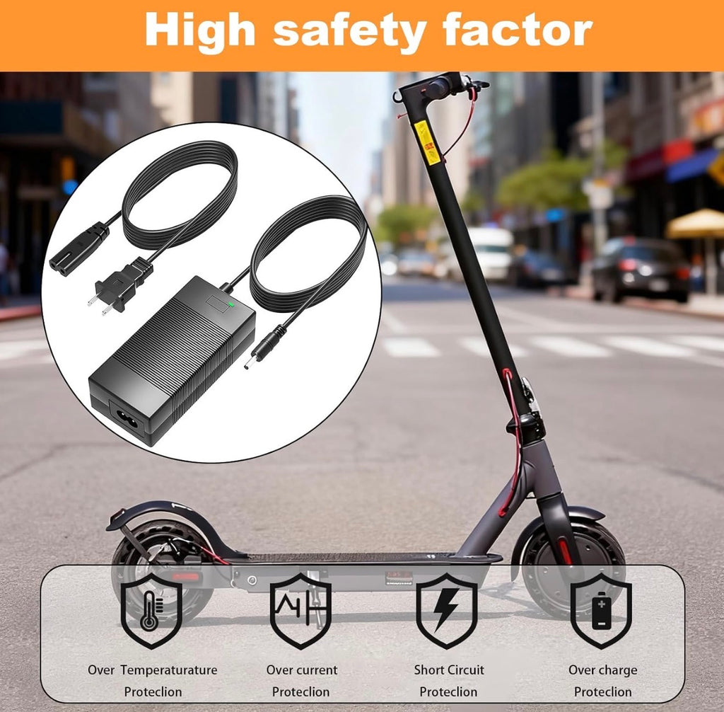 42V Charger for Hiboy S2 36V Lithium-ion Battery Compatible with Hiboy S2 Pro, S2 Lite, S2, KS4, KS4 Pro, NEX, NEX3, NEX5, Max, Max3, Max V2 Power Adapter Cord for Scooter
