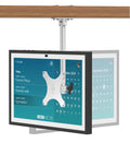 Under Cabinet Mount for Echo Show 15/21, Height Adjustable Mount Wide Range of Motion, Keeps Counters Clear, Swivel and Tilt Mount for Show 15, Aluminum, Ideal for Kitchen Use, Height-Silver