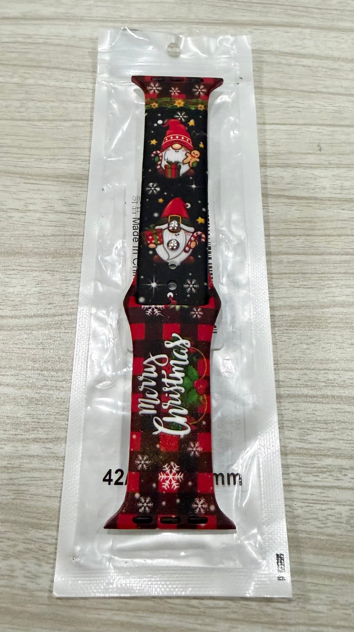 Gnome Holiday / Christmas Watch Band for Apple Watch, Size Small 42/44/45/49mm