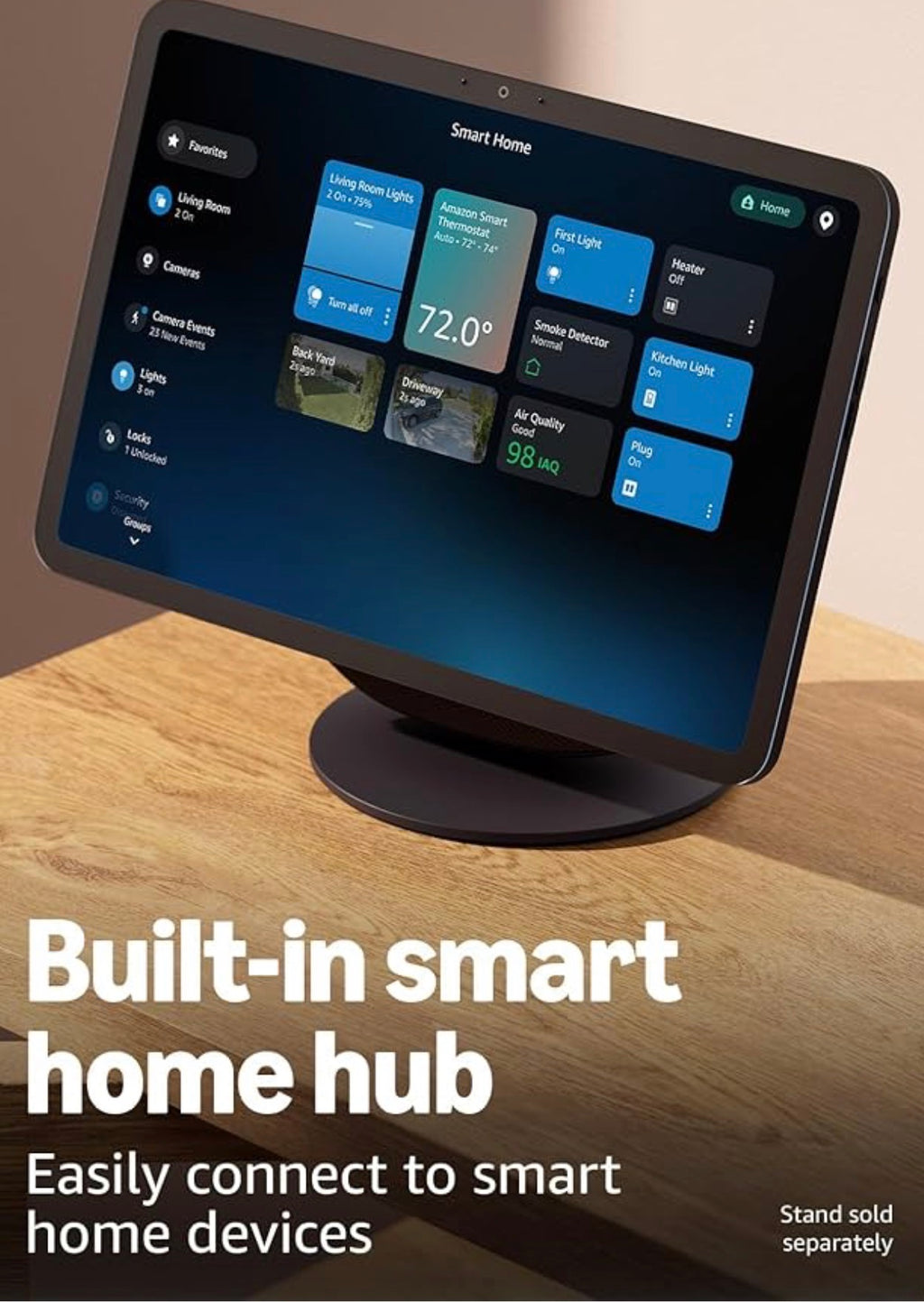 Amazon Adjustable Stand | Designed for Amazon Echo Show 8 & 11 (2025 releases, sold separately) | Graphite