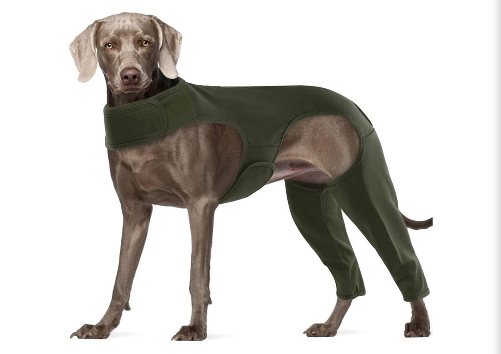 Dog Rear Leg Sleeve to Prevent Licking Skin Wound Help Recovery Suit, Hind Leg Incisions, Long Time Comfort, Fast & Easy Dressing, Secure Comfortable Fit, Cone Alternative, Daily Wear Pants