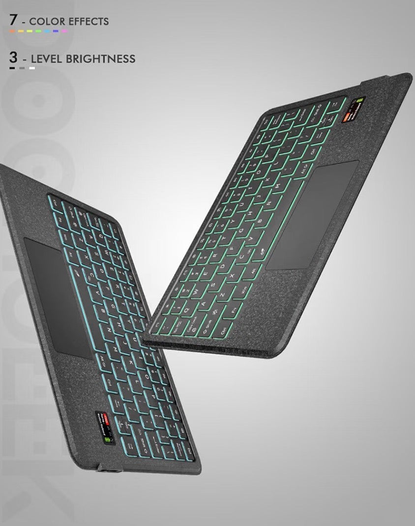 Keyboard Folio w/Status Screen for Samsung Galaxy Tab S11 Ultra 14.6 inch 2025, Tab S11 Ultra 14.6" Bluetooth Keyboard with Trackpad & Any-Angle Stand & Backlit, Tab S11 Ultra Keyboard