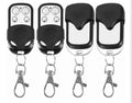 Remote Control Key Fob, 4pcs Universal Cloning Remote Control Garage Door Opener Key Fob for Car Garage Door Gate 433mhz