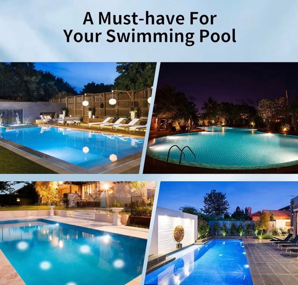 6 Inch Spa Lights for Inground Pool Led, 50ft Cord, 120v AC Led Pool Lights, Underwater Swimming Pool Spa Light, Suitable for Most 6 Inch Wet Niche, Ip68 Waterproof, White