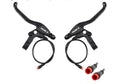 E-Bike Brake Lever with Locking Button for Electric Bicycle E-Bike E-Scooter Electronic Tricycle Safety Control with Ergonomic Design Waterproof Wire 2-pin (1 Pair)