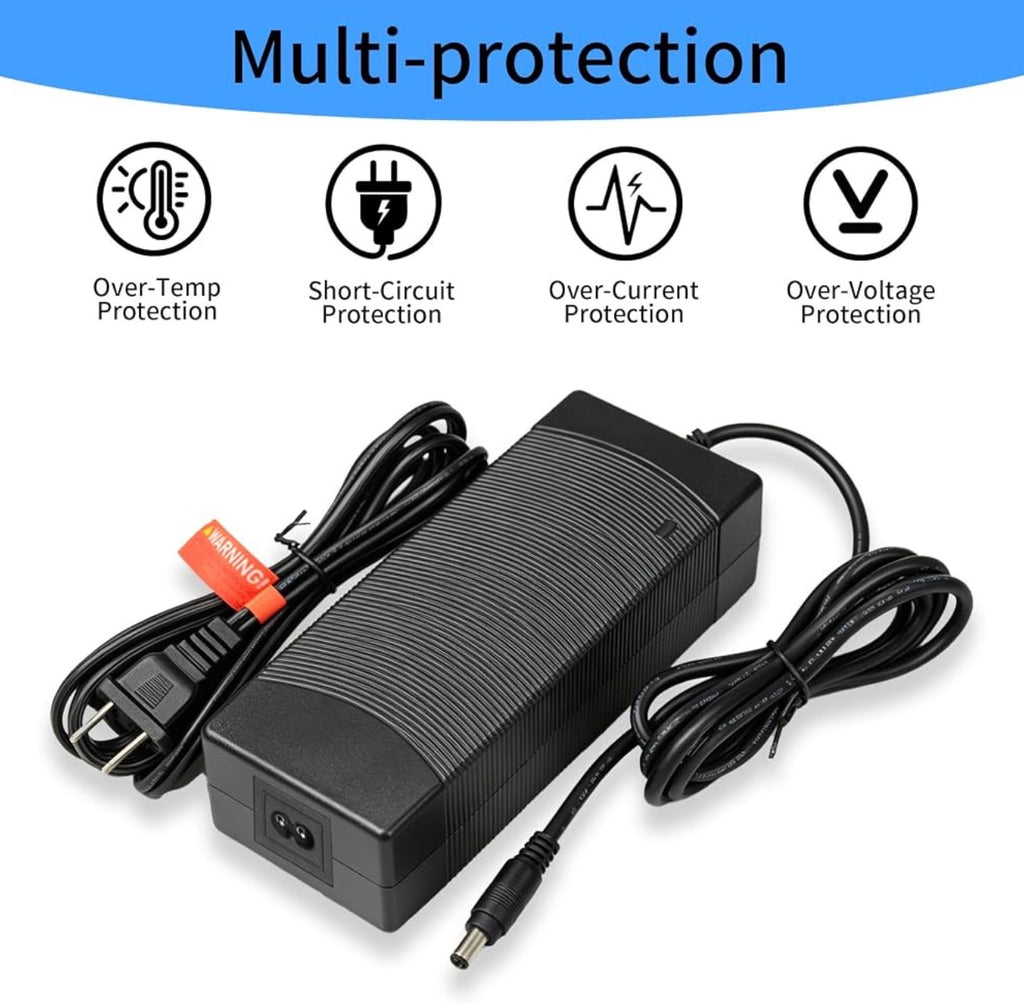 42V 2A Fast Charger for 36V Lithium Battery, 3 Connectors Universal Power Adapter, Compatible with Pocket Mod, Sports Mod & Electric Scooters