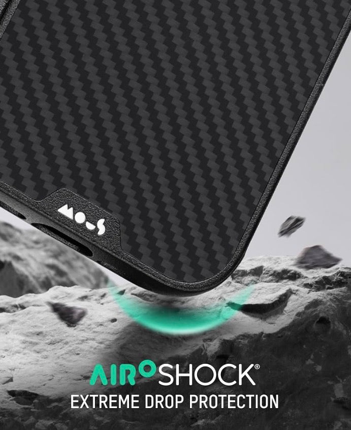 Mous for iPhone 17 Air Limitless Aramid Fibre Case, Compatible with MagSafe, Full Camera Protection, Shockproof, Black