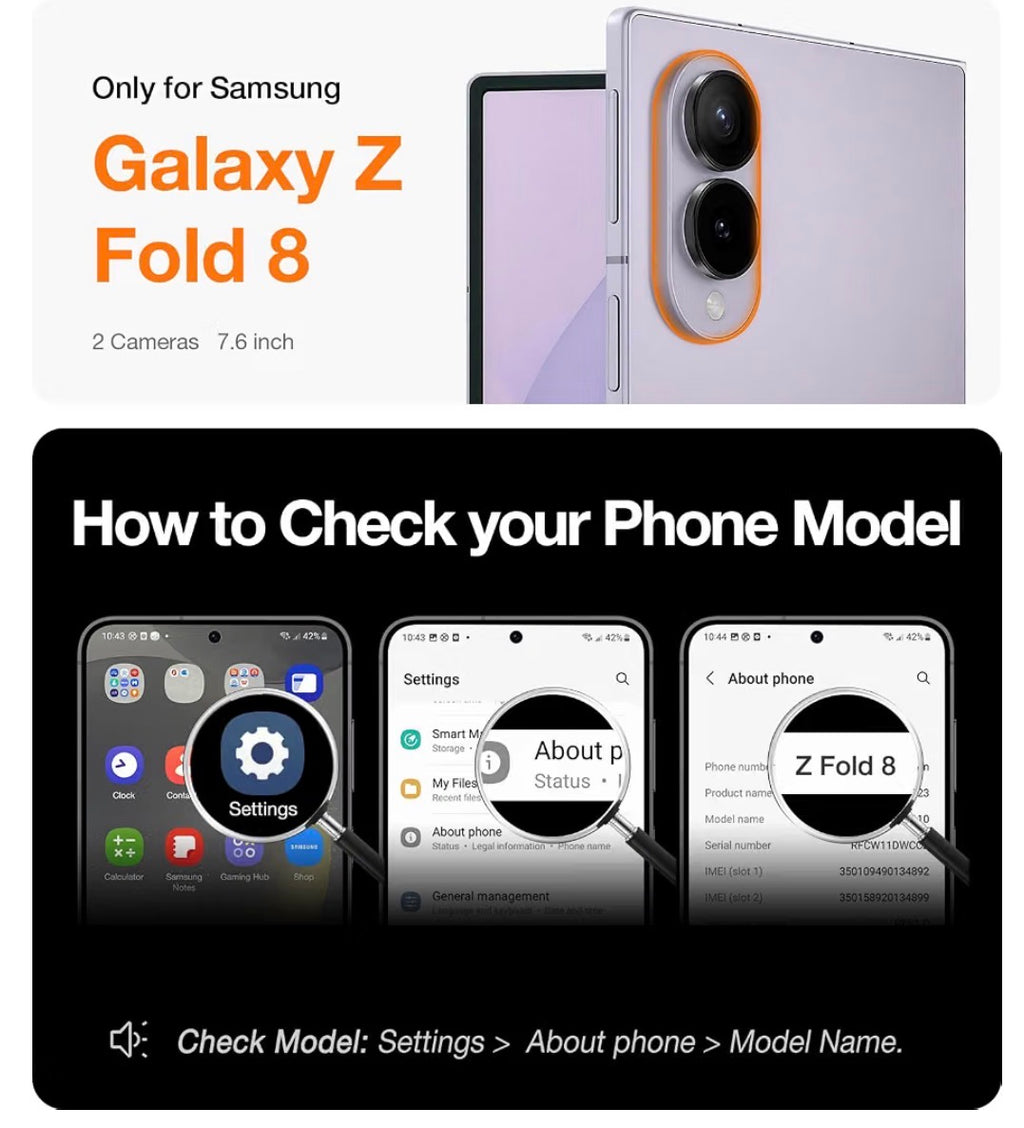 For Samsung Galaxy Z Fold 8 Case, Magnetic & Flush Stand, Black, Built-in Kickstand, Compatible with MagSafe, Mil-Grade Hinge Protection Case for Galaxy Z Fold 8 Wide, 2 Screen Protectors