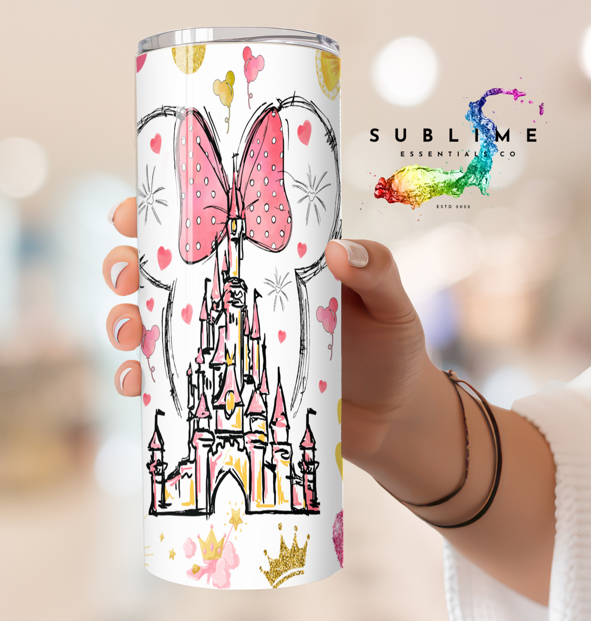 Disney Castle "Pink Dreams" Digital Download - PNG & JPEG Format (Copy)