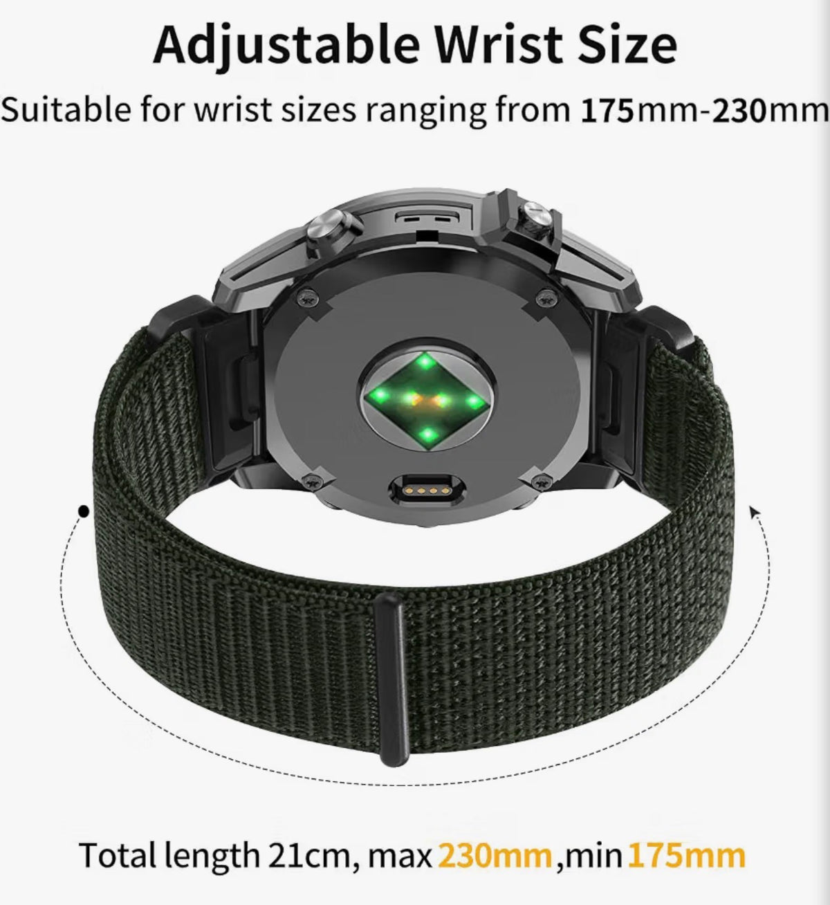 26mm Watchband Compatible with Garmin Fenix 8 pro/tactix 8 AMOLED-51mm/Fenix 7X/6X/5X/7X Pro/6X Pro/5X Plus/3 HR,Nylon Elastic Braided Strap For Descent Mk2i/3i/quatix 8 51mm/Enduro3, 2 Pack