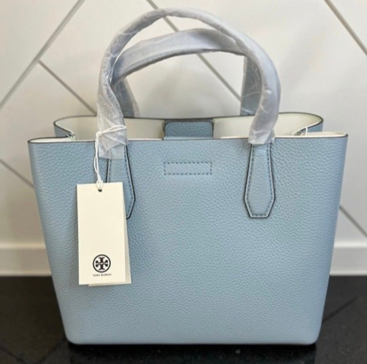 Tory Burch - Blake Small Tote - Pearl Sky / Meadow Mist