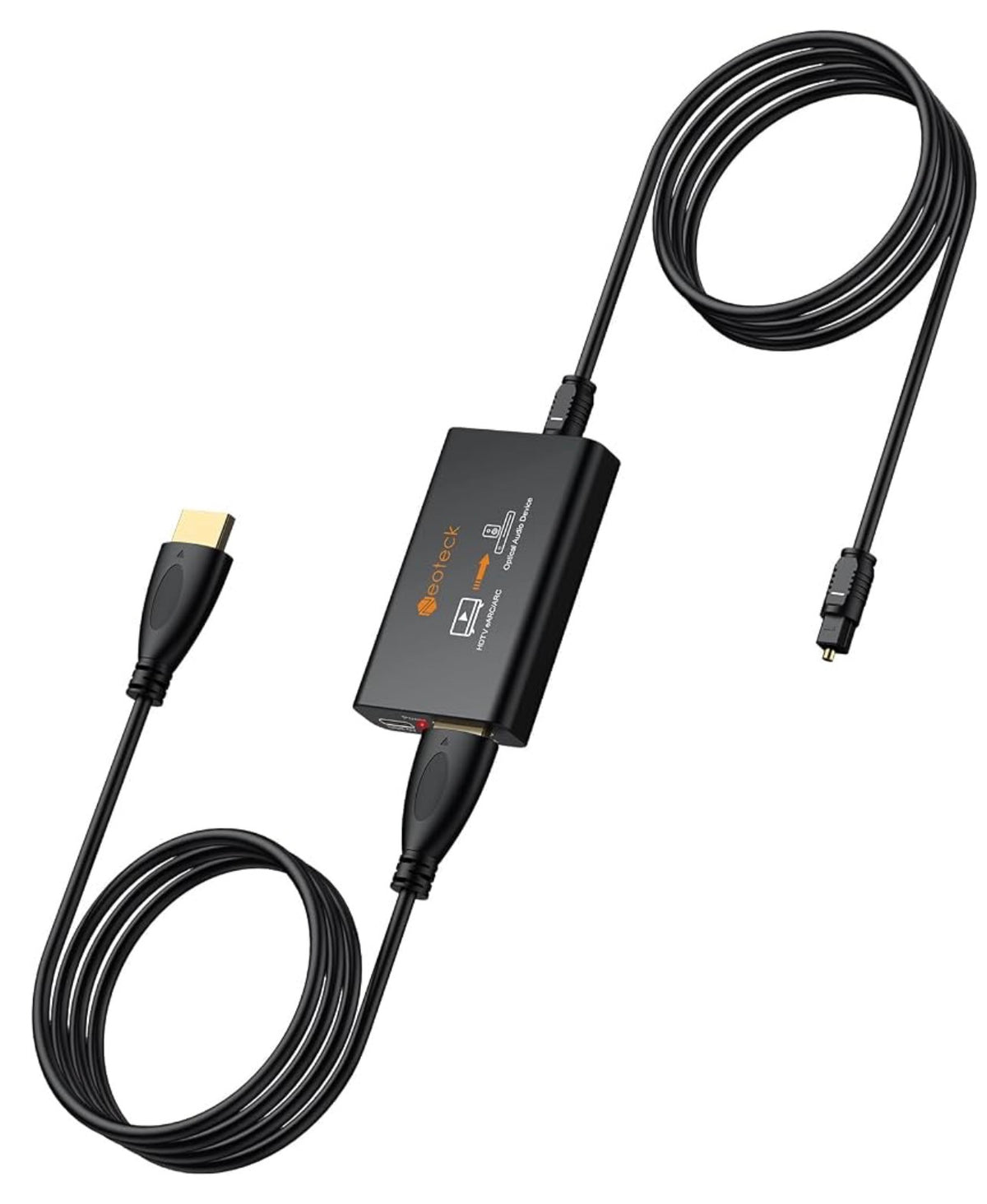 Neoteck ARC/eARC Audio Extractor, HDMI ARC Audio to Optical Extractor
with Supports PCM 2.0, Dolby 5.1, DTS 5.1, 24bit/192kHz, Plug and Play, Suitable for TV, Home Cinema & Legacy Audio Systems