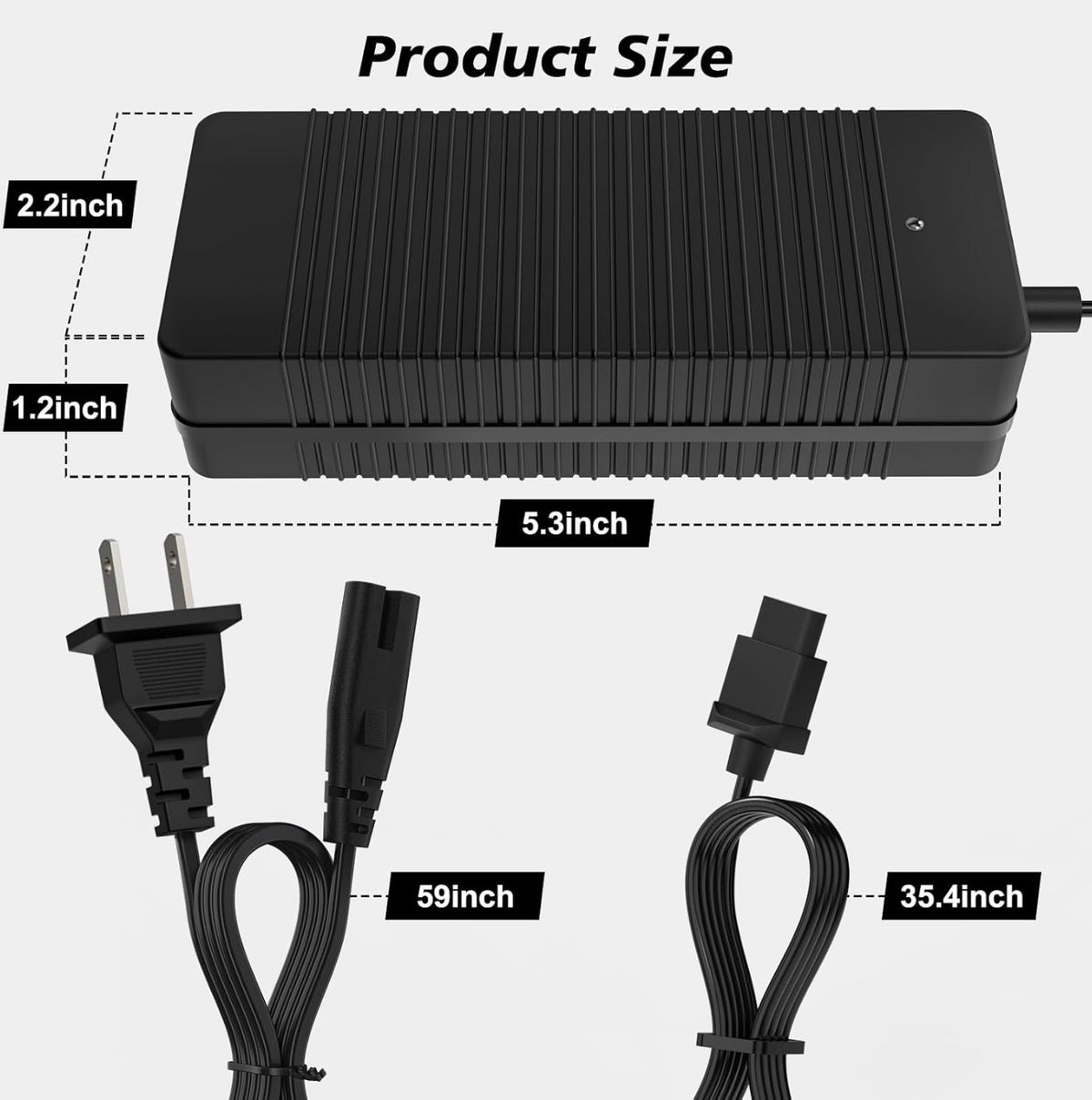 53.5V 2A Electric Scooter Charger for NIU KQi2 Pro KQi3 Models