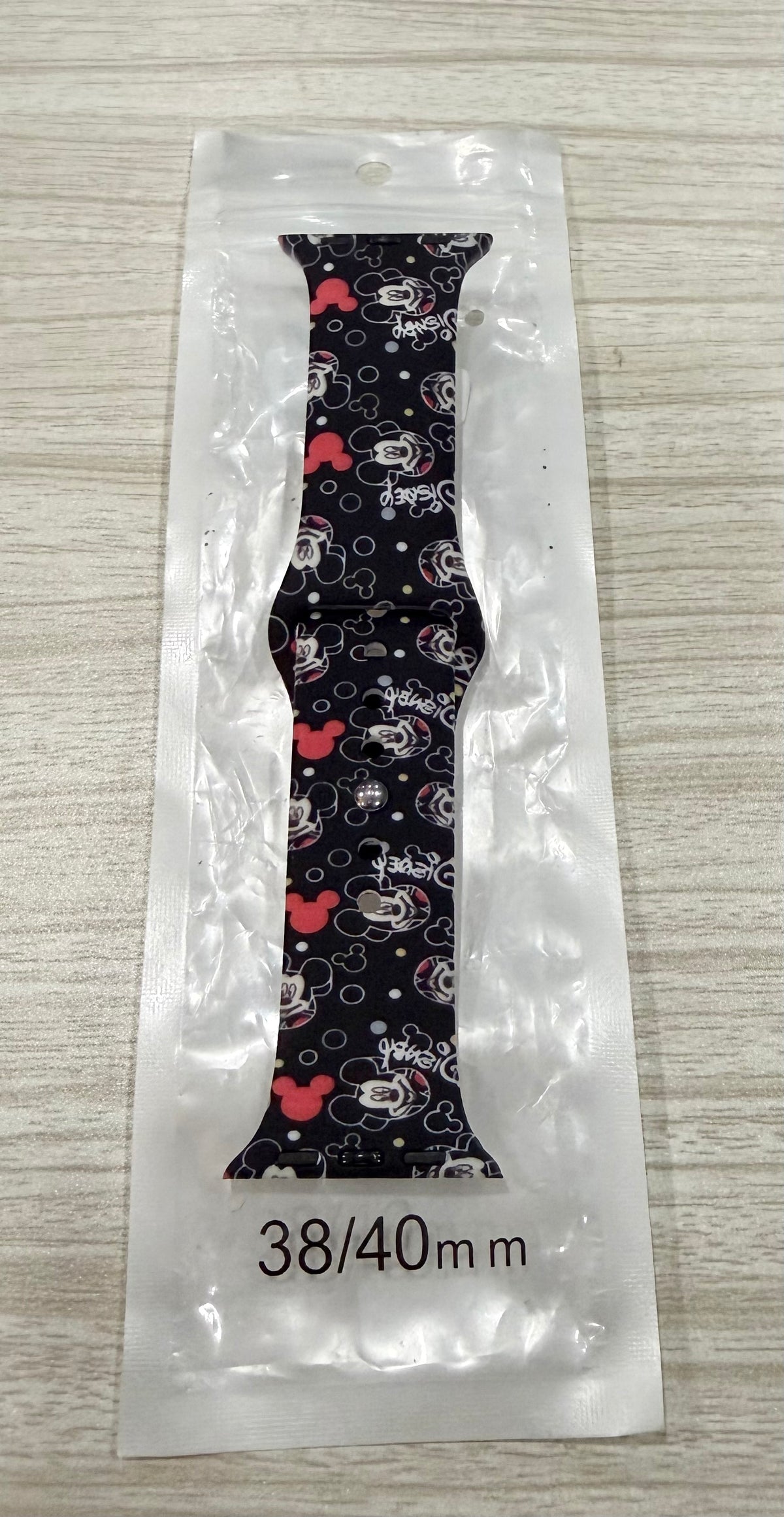 Mickey Mouse Watch Band for Apple Watch, Size Small 38/40/41/42 mm