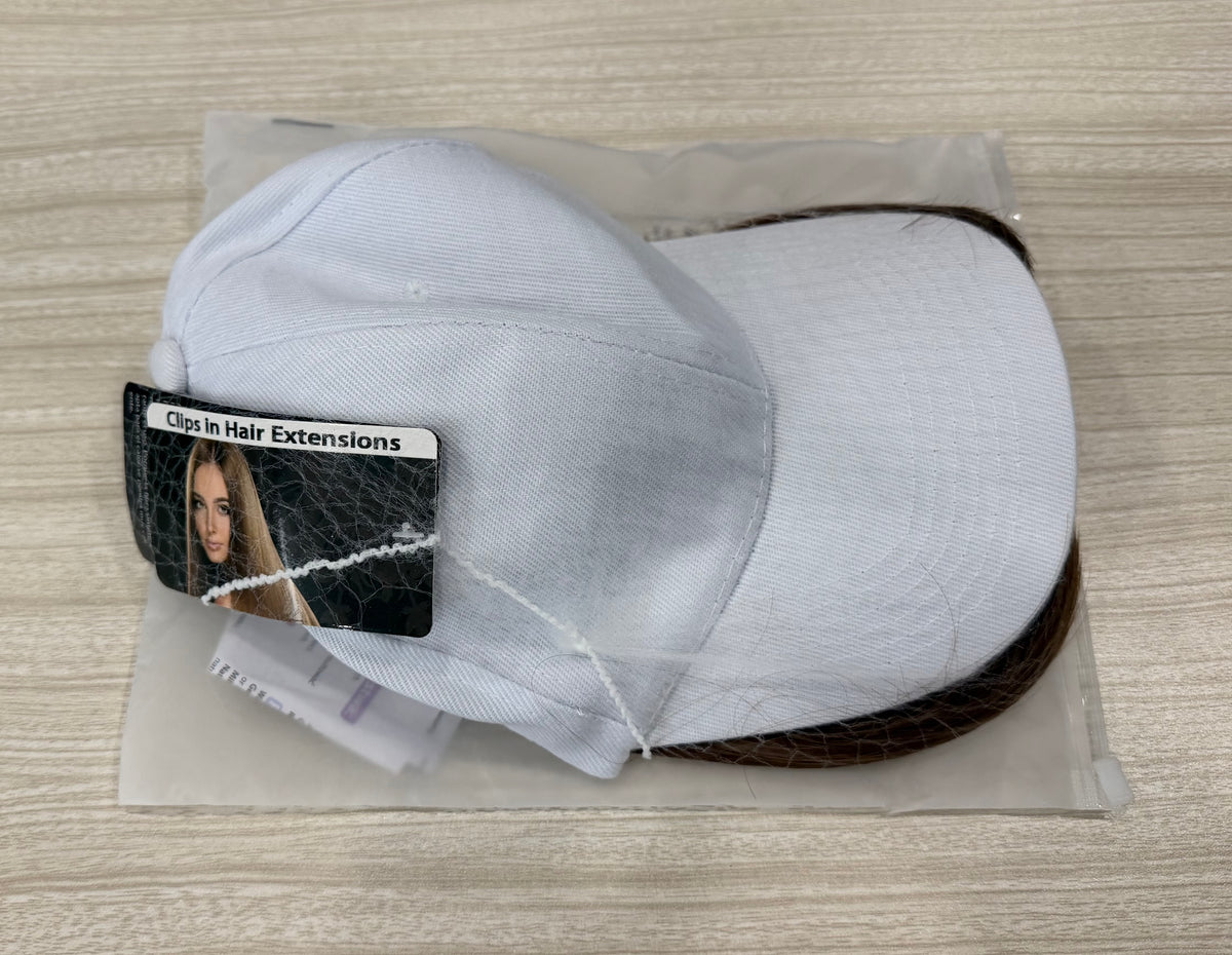 Wig Hat For Women Baseball Cap With Hair Extensions Synthetic Fake Hair 6" 150g #10P22T
