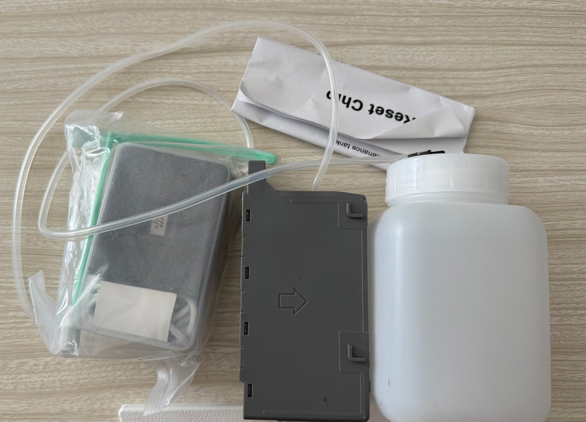 C9345 DTF Ink Maintenance Box with External Bottle and chip Resetter for ET-8550 ET-16600 ET-5850 ET-5800 ET-16650 ET-8500 WF-7840 WF-7820 ET-5880 WF-7310 ST-C8000 ST-C8090 (PXMB9/C12C934591)