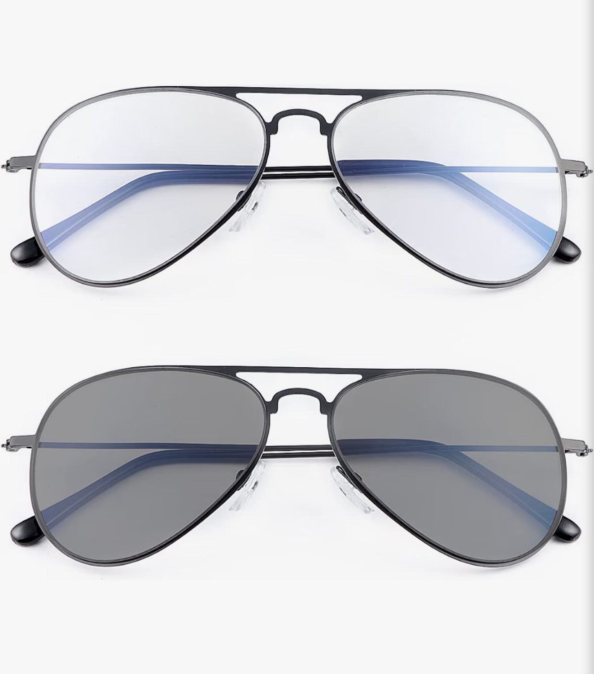 Photochromic Progressive Reading Glasses Blue Light Blocking Readers 3.5x