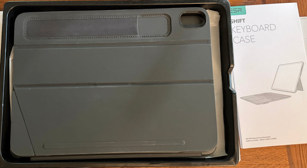 ESR for iPad Air 11 Inch Case with Keyboard M4/M3/M2, Multi-Angle Stand For Air 5th/4th Gen, Magnetic Detachable Keyboard Case, Click-Anywhere Trackpad, Backlit Keys, Shift Series, Dark Gray