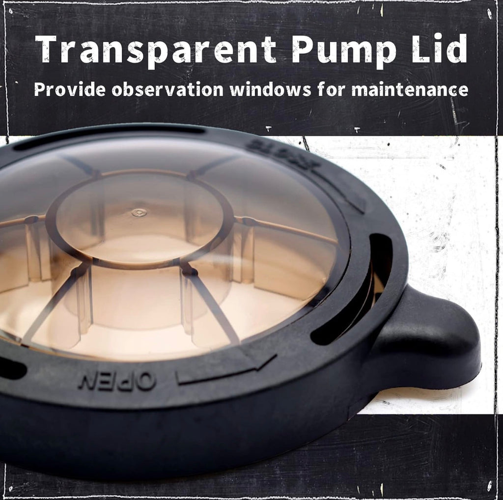 Pool Pump Basket Cover & O-Ring Kit Compatible with Splapool Pureline Deluxe Pumps, for Above-Ground & In-Ground Pools, Pool Pump Lid Replaces PO12728CR 16578 647252772 47252772 AC81361 NEP2134