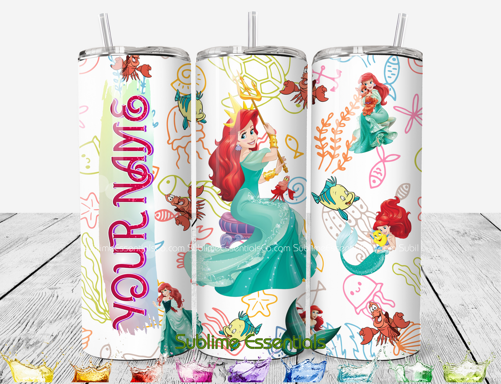 Little Mermaid "Sea Adventures" Digital Download - PNG & JPEG Format