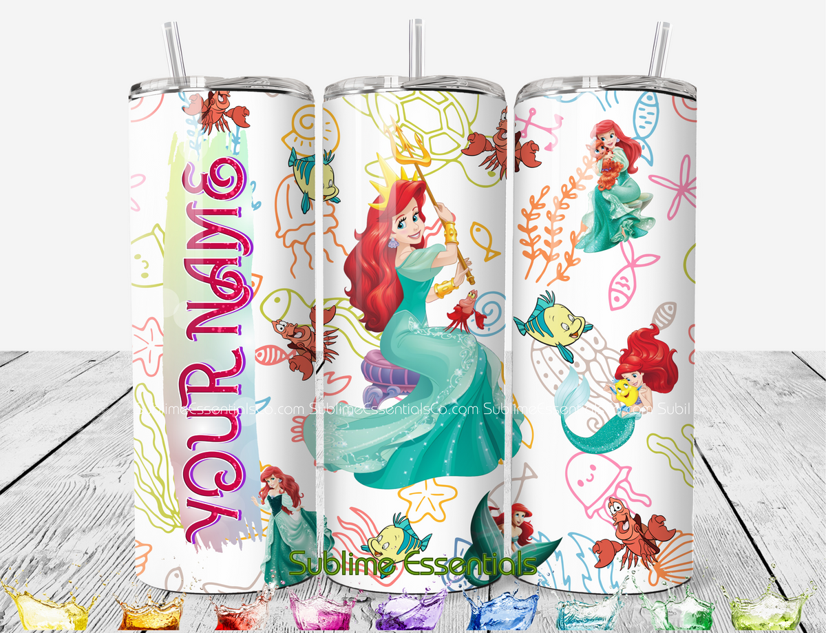 Little Mermaid "Sea Adventures" Digital Download - PNG & JPEG Format