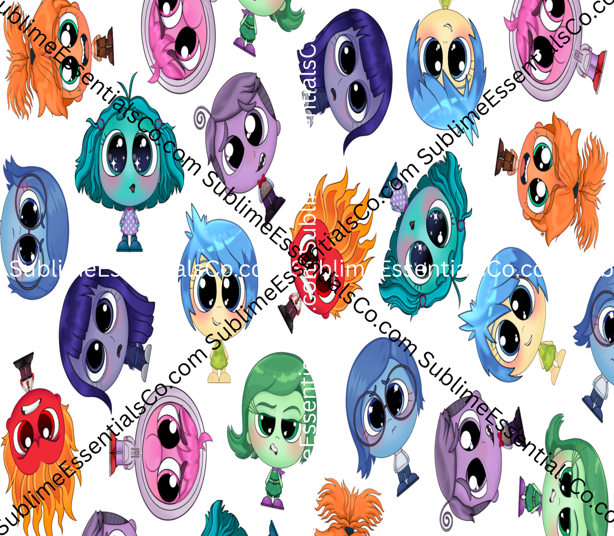 Inside Out "Bright Anime" Digital Download - PNG & JPEG Format