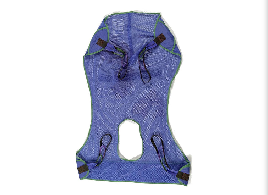 ProHeal Patient Lift Sling, Full Body Mesh with Commode Opening, 600 lbs Capacity - Transfer Sling for Shower, Toileting, Large 56" x 43.5" - Compatible with Hoyer, Drive, Invacare, Lumex