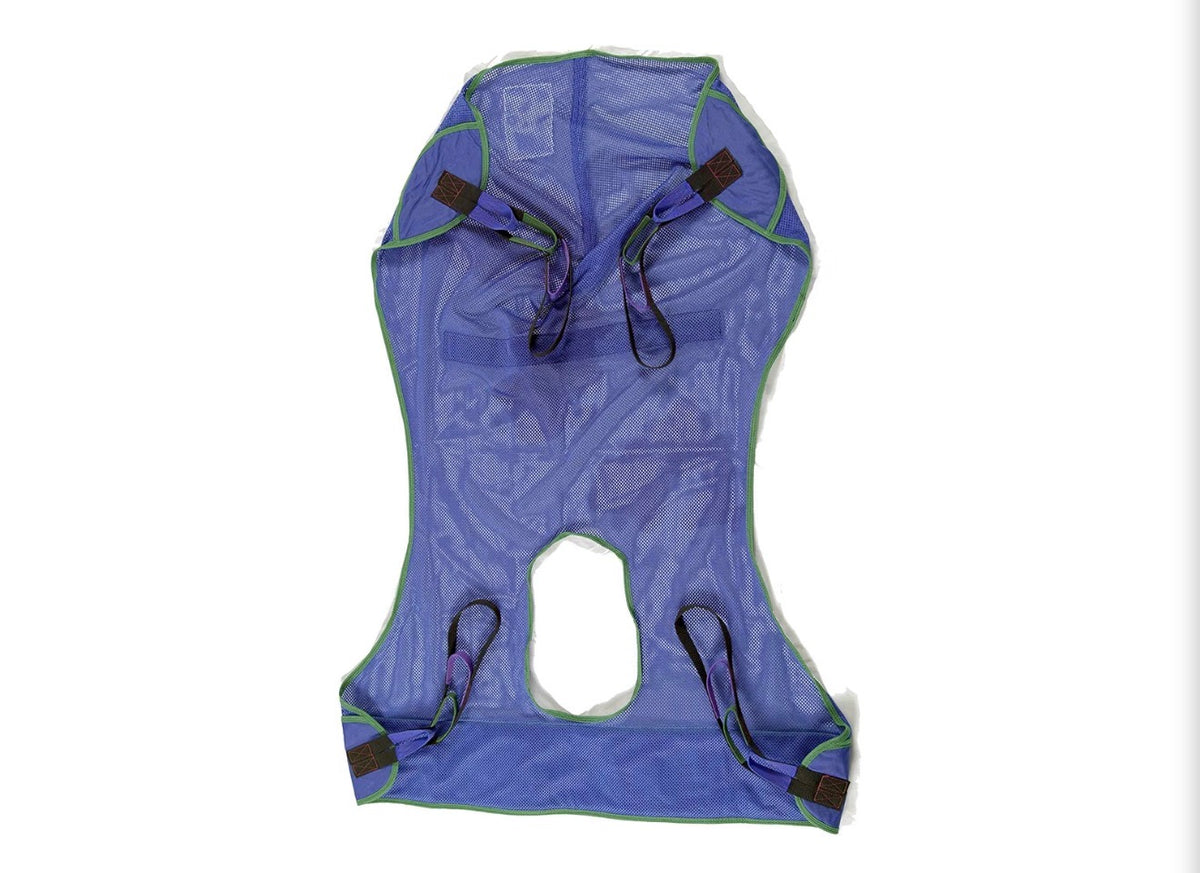 ProHeal Patient Lift Sling, Full Body Mesh with Commode Opening, 600 lbs Capacity - Transfer Sling for Shower, Toileting, Large 56" x 43.5" - Compatible with Hoyer, Drive, Invacare, Lumex