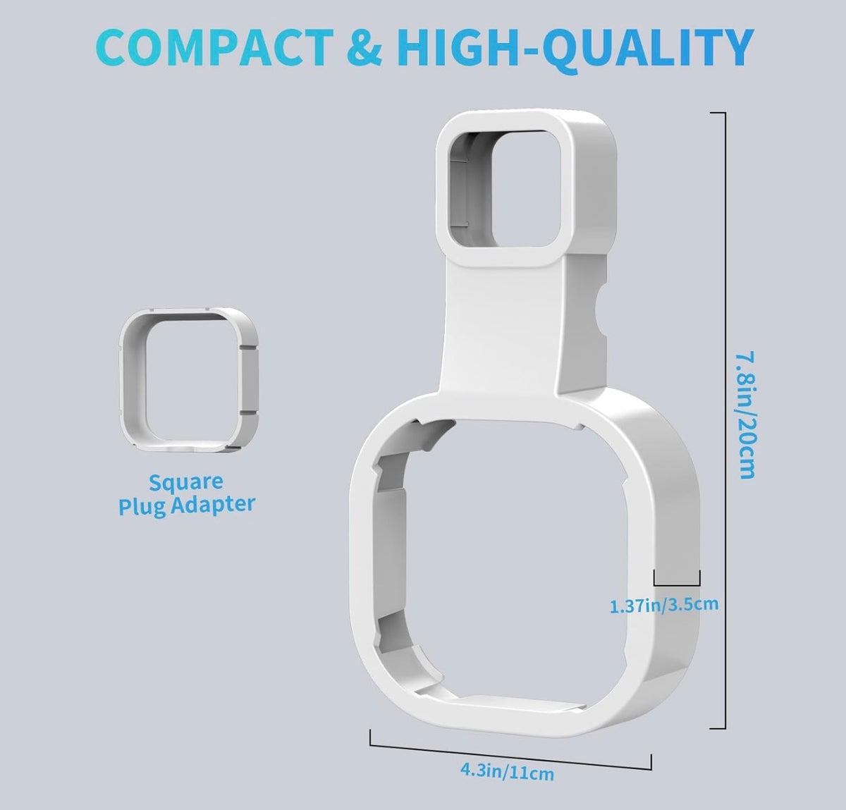 Wall Mount Holder for eero 6 and for eero 6+ Router Mesh Wi-Fi System – No Messy Wires, Space-Saving Outlet Wall Mount Holder for eero 6 Plus Extender, Stand Bracket for eero 6+ (White-2pcs)